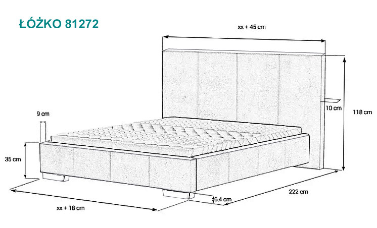 81272 RYSUNEK ŁÓZKO
